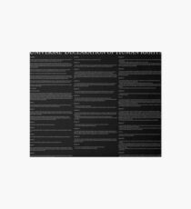 Universal Declaration of Human Rights Black Background Galeriedruck