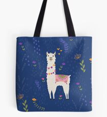 Bolsa de tela Llama en azul
