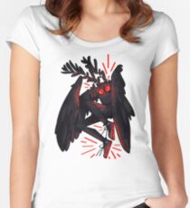 süße Tritte! Tailliertes Rundhals-Shirt