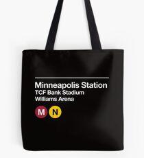 Minneapolis (Univ. of Minnesota) Sports Venue Subway Sign Tote Bag