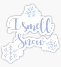 Download I Smell Snow Stickers | Redbubble