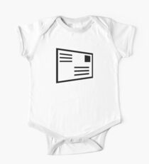 Letter envelope postcard One Piece - Short Sleeve