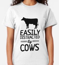 Easily Distracted By Cows Classic T-Shirt