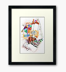 Closed Torah with Colorful Cover Framed Print