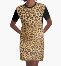 Leopard Graphic T-Shirt Dress