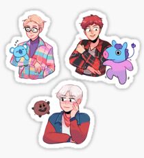 Pegatina BTS: RAP LINE + BT21