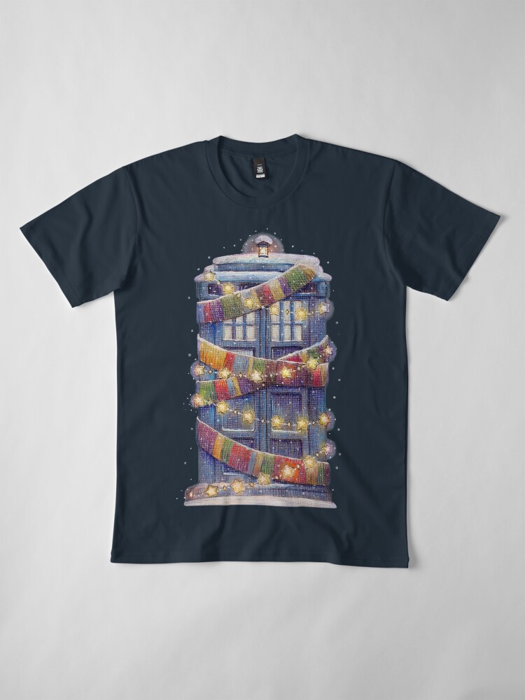 Alternate view of Christmas Police Box Premium T-Shirt
