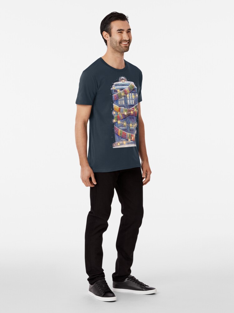 Alternate view of Christmas Police Box Premium T-Shirt