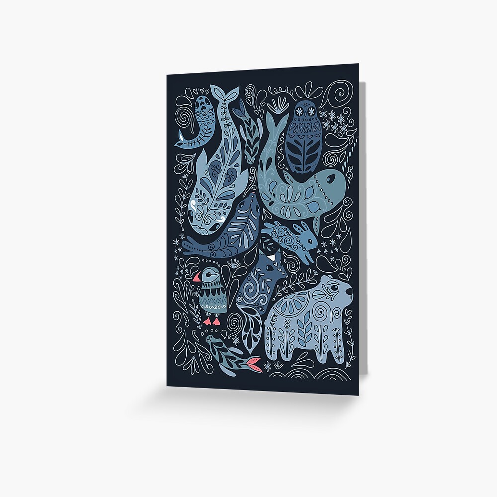 Arctic animals Greeting Card