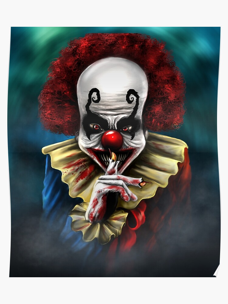Scary Clown Poster.