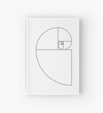Golden Ratio Spiral - Sections Outline Hardcover Journal