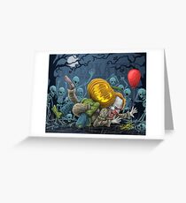 Pumpkin Defeats The Clown Greeting Card