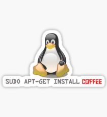 Linux - Get Install Coffee Sticker