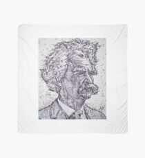 MARK TWAIN - ink portrait Scarf