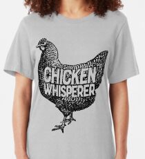 Chicken Whisperer Shirt Funny Farming Farm Poultry Gifts T-shirt for Farmers or Chicken Lovers Slim Fit T-Shirt