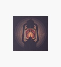 oil lamp Art Board