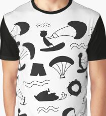 Kiteboarding, sketch for your design Graphic T-Shirt