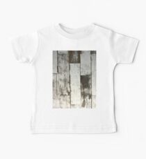 küstennahes schickes französisches Landseestrand-Weißholz Baby T-Shirt
