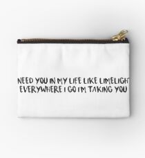 Why Don't We Lyrics Studio Pouch