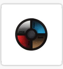 Earth, Fire, Wind, Water Sticker