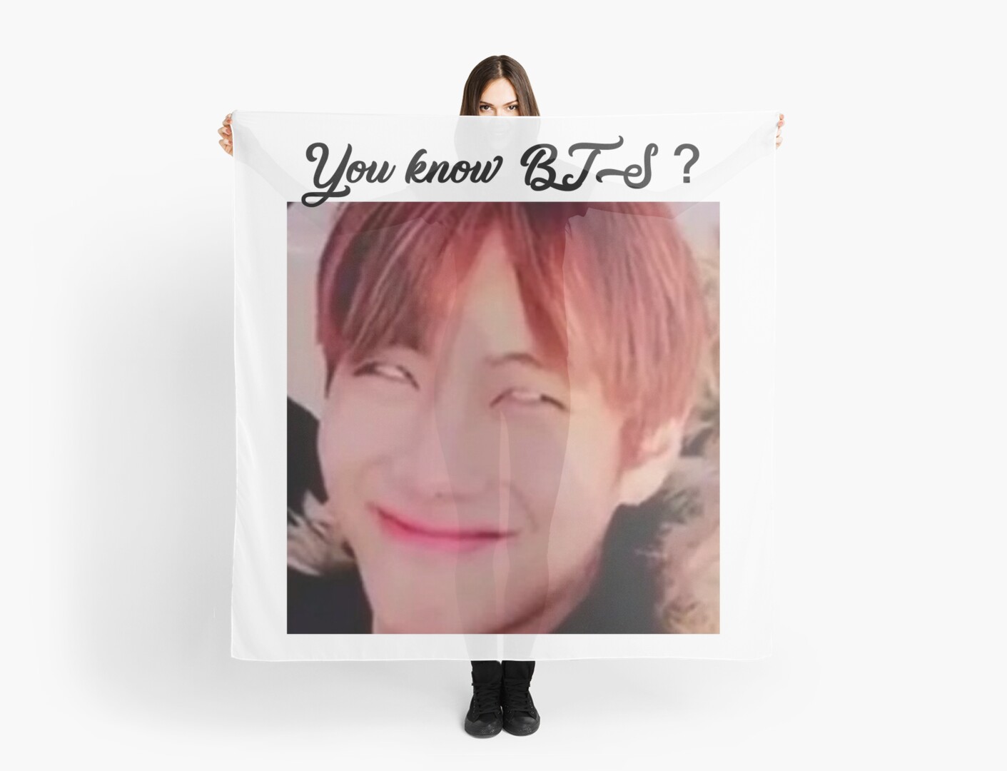 BTS Meme Kim Taehyung V Scarves By Orphys Redbubble