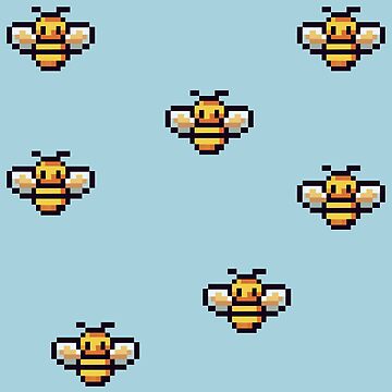 Cute Bee Pixel Art Photographic Print for Sale by christinegames