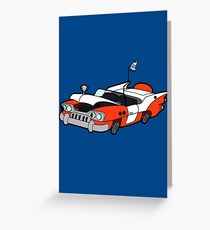 Junk Pile Cats Cadillac Greeting Card