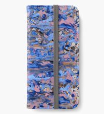 Abstract blue painting iPhone Wallet/Case/Skin