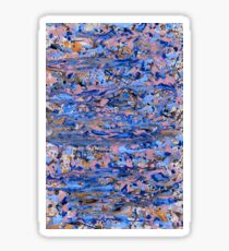 Abstract blue painting Sticker