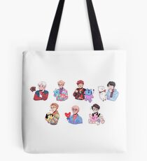 Bolsa de tela BTS con sus amigos BT21 !!!