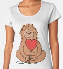 Lovable Orangutan Women's Premium T-Shirt