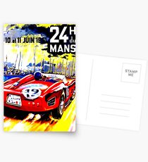 "MANS" Vintage Grand Prix Autorennen Werbung Print Postkarten