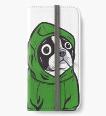 Boston Terrier Green Hoodie iPhone Wallet/Case/Skin