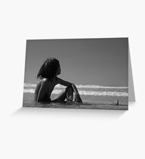 at sea Greeting Card