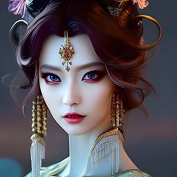 "Asian Goddess Ai Generated Art" Poster by Medly | Redbubble