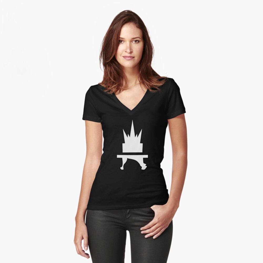 Crazyblox Logo Fitted V-Neck T-Shirt