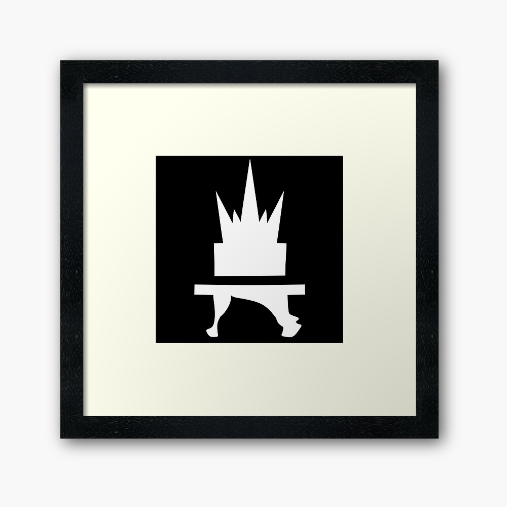 Crazyblox Logo Framed Art Print