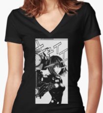 GANTZ GIRL 8 Women's Fitted V-Neck T-Shirt