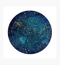 Star Map :: City Lights Photographic Print
