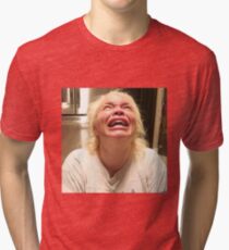trisha crying Tri-blend T-Shirt