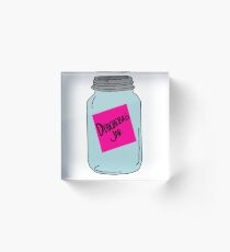The Douchebag Jar Acrylic Block
