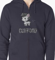 Zebra Clifford Zipped Hoodie