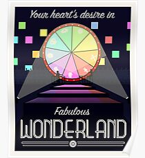 Wonderland Travel Poster Poster