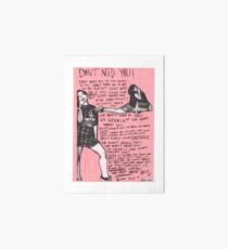 Riot Grrrl Art Board