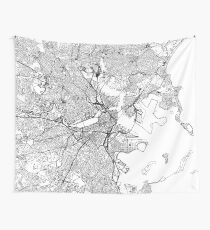 Boston Weiße Karte Wandbehang