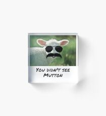 You Didn't See Mutton Acrylic Block