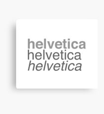 Helvetica Canvas Print