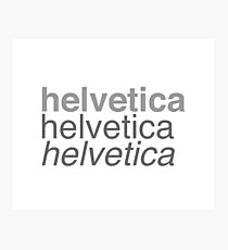 Helvetica Photographic Print