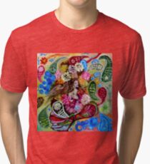A Paisley Mermaid Tri-blend T-Shirt