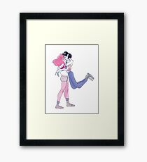 Stakes Bubbline Framed Print